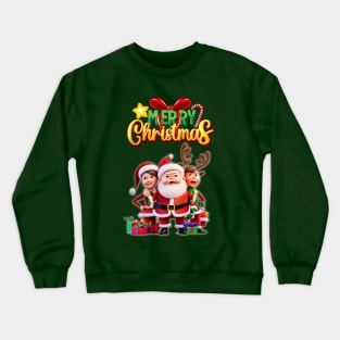 Merry Christmas Funny Design Crewneck Sweatshirt